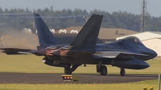 F-22 RAPTORS DEPARTS RAF LAKENHEATH FOR THE MIDDLE EAST AND A F-16 DEPARTURE (8 AUGUST 2024)