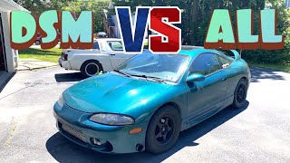 DSM VS S4 ,COBRA, MUSTANG, TURBO FRS AND MORE... HOLSET HX35 on the streets of mexico!