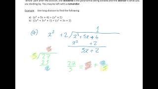 A21 Algebraic Division