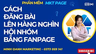 Cách Đăng Bài Tự Động Lên 1000 Hội Nhóm Bằng Page | Phần Mềm MKT Page