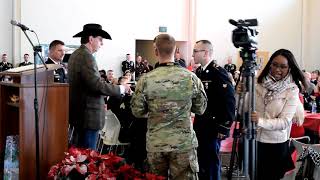 Dec 09 2018 Soldiers Medal Presentation Sgt. Brandle and Spc. Stinnett