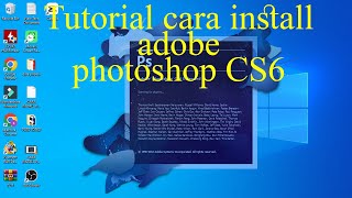 Tutorial Cara Install Adobe Photoshop CS 6