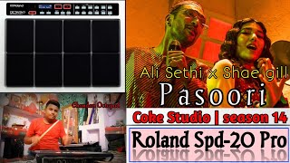 Coke studio | Season 14 | Pasoori | Ali sethi x shae gill || Octapad spd 20-pro | Chandan octapad