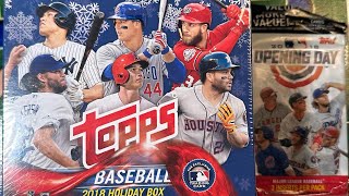 🔴SEARCHING FOR SHOHEI OHTANI👈Rookie BASEBALL Cards 2018 TOPPS HOLIDAY MEGA BOX & 2X FAT PACKS🔴💥