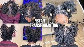 MY INSTANT LOC TRANSFORMATION!! | INSTANT LOC RETWIST & MAINTENANCE VLOG | FT. @PRISTINYPRODUCTIONS