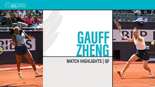 Coco Gauff - Qinwen Zheng | ROME QF - Match Highlights #IBI24