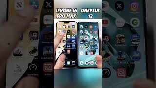 iPhone 16 Pro Max vs OnePlus 12: The ULTIMATE Speed Test! 🚀🔥 Who Reigns Supreme?#shorts#viralvideo