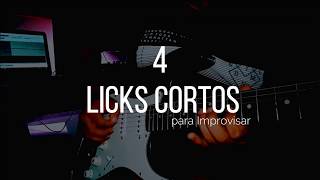 4 Licks Cortos para Improvisar