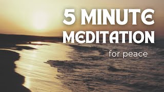 5 Minute Meditation for Peace | Golden Meditation | #peacemeditation #guidedmeditationmorning