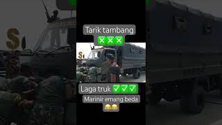 Lomba dorong truk#marinir #dorong #truk #army #tnial #angkatanlaut #hantulaut #trending #viralvideo