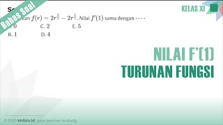 Nilai f'(1) dari Turunan Fungsi | Kelas 11