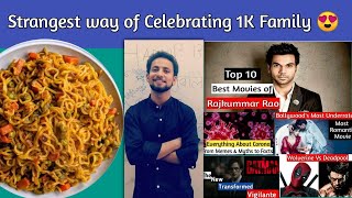 Celebrating 1K Subscribers | Thanks To All of You | First Vlog | Strangest Way To Celebrate | Vlog 1