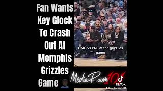 Fan Wants #KeyGlock To Crash Out At #MemphisGrizzles Game 🤦🏿‍♂️#pre #cmg