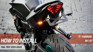 Brogue Motorcycles MT07 2021-2024 - Tail Tidy Kit - A Complete Plug & Play Solution - Install Video