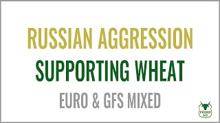 Funds LONG corn and beans.  Russian aggression supporting wheat