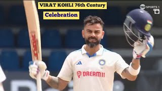 Virat Kohli 100 vs West Indies| Virat Kohli 76th century celebration vs West Indies| Virat Kohli