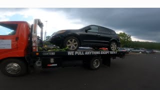 Testing the hino rollback flatbed towtruck#viral#youtube#wrecker#winching#viralvideo#youtuber#video.