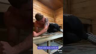 Working out in a sauna!