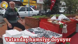 🐟🐟 VATANDAŞ HAMSİYE DOYUYOR