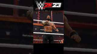 Unleashing the beast: Roman Reigns reigns supreme in WWE2K23! #shorts #wwe2k23 #viral