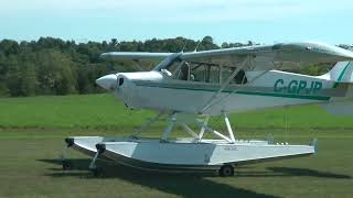 Ultralights take off grass strip