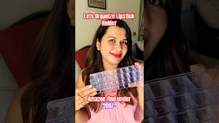 Lipstick Organiser under ₹200/- 😍 #short #shortvideo #ytshorts #lipstick