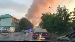 #Пожар 18.07.21 в Старой Купавне, горит Торговый Мир. Часть 1