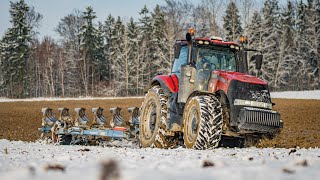 Case Magnum 340 CVX & Lemken Diamant 16 | Orba na sněhu 2021