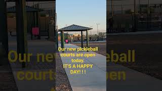 Our First Day on Our New Courts.  #pickleball #shorts #happydance