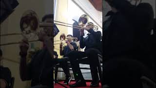 Trombonistas da Orquestra  - Trecho do concerto de natal #shorts #orquesta #osufc