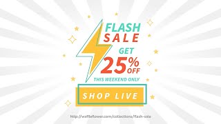 Waffle Flower November Flash Sale