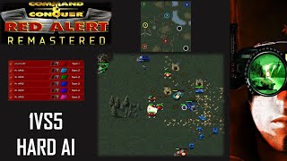 /Command & Conquer Red Alert Remastered/ (Skirmish) 1VS5 HARD AI  I So Sleep Valley I