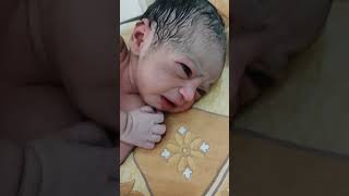 Cute newborn baby just after birth #adorable #baby  #babyborn #babyboy @BabyWorld22