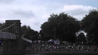 Armed Forces Day..Battle of Britain Memorial Flight-flying over Nottingham Trent Embankment