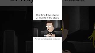 When Lil Wayne Eminem in the Studio | Drop The World