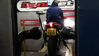 Aprilia RSV1000 R Factory fitted with Delkevic Titanium 'Stubby' 350mm Silencers