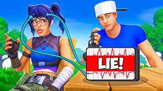 Using a LIE DETECTOR on my Crush in Fortnite!