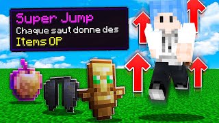 SI JE SAUTE DES ITEMS CHEATÉS APPARAISSENT DANS MINECRAFT !