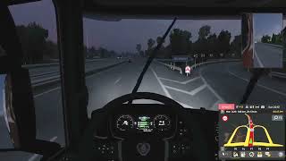 driver is dozzing still he was driving without takeing rest... Euro truck simulator 2