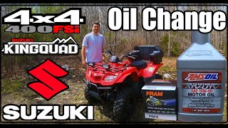 Suzuki KingQuad 400 FSi Oil Change!