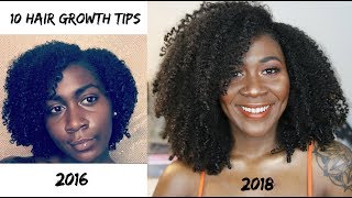 10 Tips For Long Healthy Hair & My Hair Journey | Nia Imani