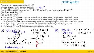 Bocoran Pembahasan Soal Prediksi TPS Penalaran Kuantitatif SNBT 2023 Model Pernyataan Kecukupan Data