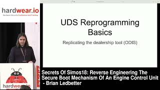 Hardwear.io USA 2024: Secrets Of Simos18: REng The Secure Boot Mechanism Of An ECU - Brian Ledbetter