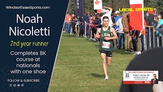 Noah Nicoletti sets PB with one shoe