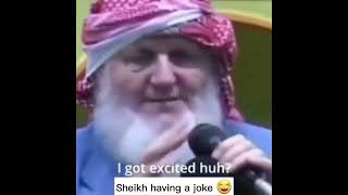 Sheikh Yousuf Estes got excited when having a joke #shorts #fashion