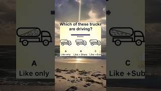 Which of these trucks are driving?#brainteasers #iqtest #thoughts #riddles #solve