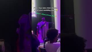 Side chick gets thrown out of wedding for interrupting the ceremony