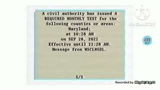 Comcast Emergency Alert System - Maryland Required Monthly Test (September 28, 2022) in G Major 7