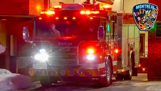 Montréal | Montréal Fire Department (SIM) Pumper 257M & Urgences-Santé EMS Respond in Pierrefonds