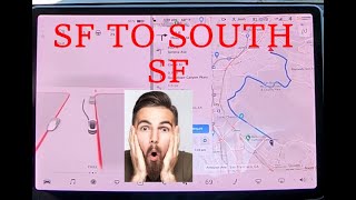 15 minute Tesla FSD Beta 10.3.1 ride San Francisco to SSF in 4k